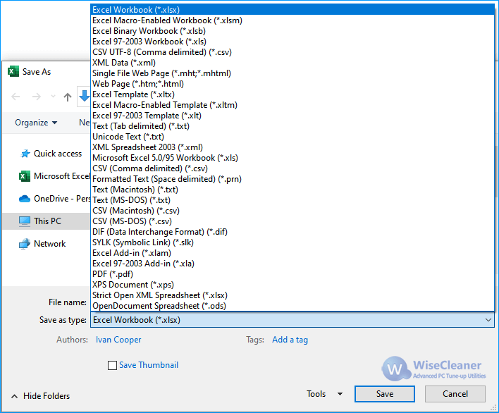 picture of excel extensions